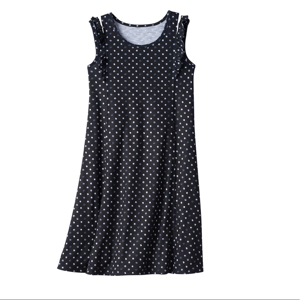 Girls ruffle shoulder knit dress size 10 - Picture 1 of 2